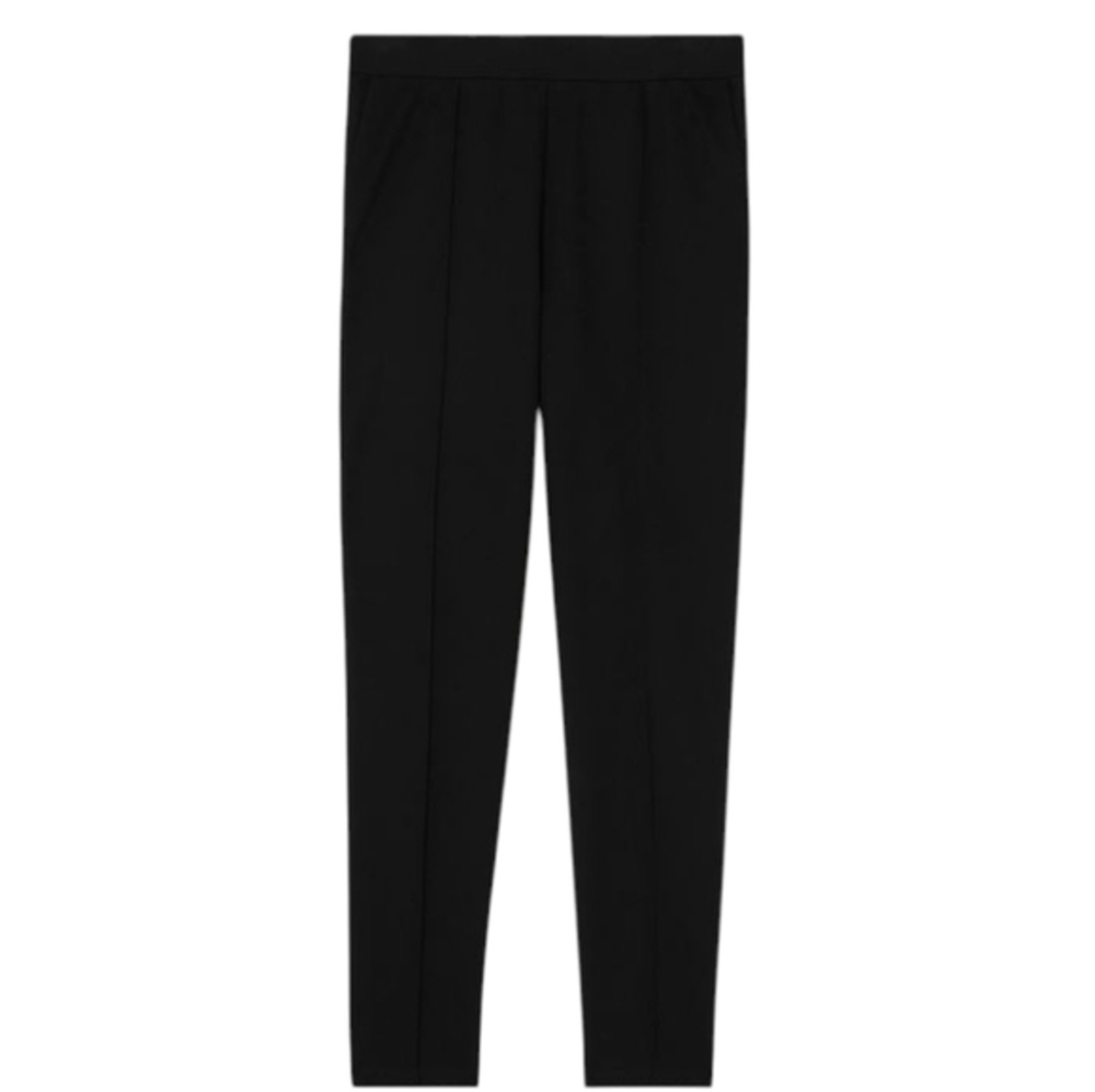 Eileen Fisher Pants Black Stretch Pull On Women XL Straight Leg Minimal - Picture 3 of 11